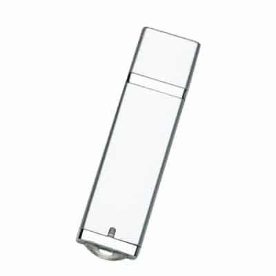Pen Drive para Brinde Personalizado DG Silver Prateado
