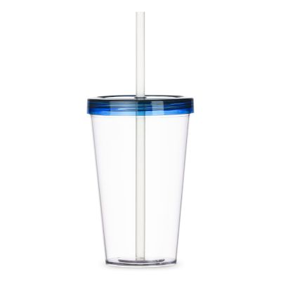 Copo Plástico com tampa e canudo de 600ml | Copos plásticos