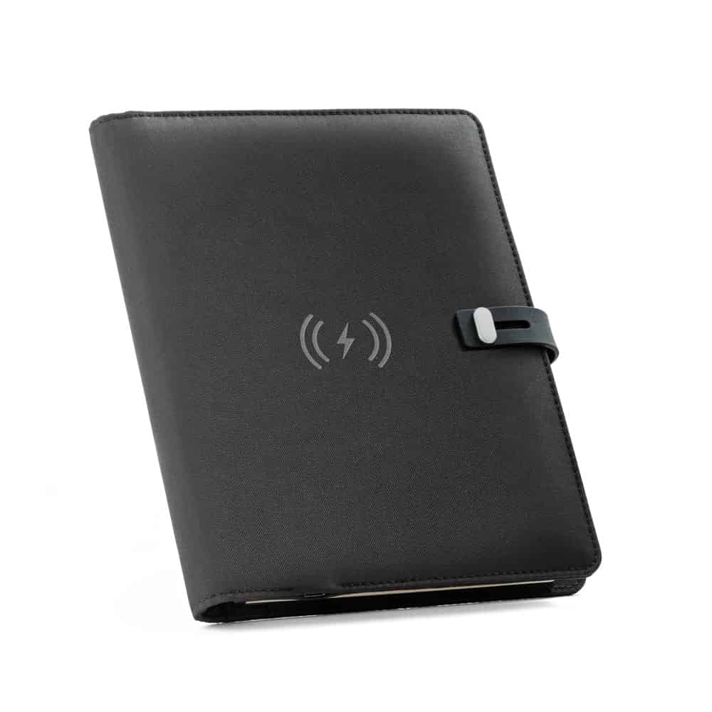Pasta A5 com Carregador Wireless K550 | Memory Brindes