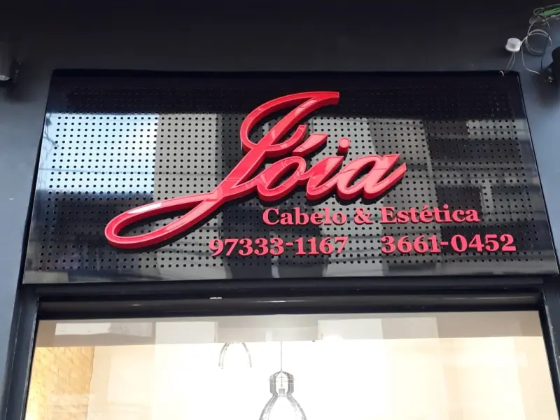 Letra caixa fachada
