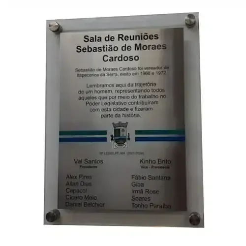 Placa de Inauguração